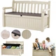 Лавка-скриня Keter Eden Garden Bench 265 л для зберігання бежева 230398 - зображення 3
