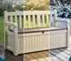 Лавка-скриня Keter Eden Garden Bench 265 л для зберігання бежева 230398 - зображення 9