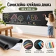Самоклеящаяся меловая доска на стену 60 х 200 см, чёрная плёнка для рисования + 5 мелков AND LY-717 - изображение 3