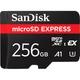 Картка пам'яті SanDisk 256 GB microSDXC class 10 UHS-I U3 A1 Express (SDSQXFN-256G-GN4NN) - зображення 1