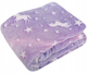 Плед Magic Blanket с звездами светящийся в темноте 150х120 см Фиолетовый - изображение 1