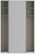 Шкаф-купе Frisco Fittio двухдверный 1501x612x2350 мм Белый глянец (24540-FT72461) - изображение 3