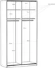 Шафа-купе Frisco Fittio дводверна 1201x612x2350 мм Білий глянець (24528-FT62461) - зображення 8