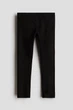 Дитячі легінси для дівчинки H&M 061193717_black 110 см 4-5 р. Чорні в рубчик (6666000384478) - изображение 1