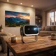 Минипроектор Smart Projector Wi Fi 5000 люменов LED для домашнего кинотеатра 1280x720 с поддержкой 4K 1080P HDMI USB встроенным динамиком Keystone пультом ДУ портативный проектор для телефона игр фильмов - изображение 7