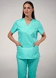 Женская медицинская рубашка STUGA MEDICAL светлая бирюза (7700401) XL - изображение 2