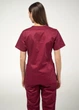 Жіноча медична сорочка STUGA MEDICAL бордова (7700301) L - зображення 3