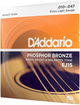 Струни D'Addario EJ15 для акустичної гітари, Phosphor Bronze, Extra Light 10-47 - зображення 2