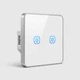 Вимикач Zigbee білий сенсорний Tuya smart (2 клавіші) - изображение 2