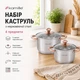 Набор кастрюль Kamille из нержавеющей стали 4 предмета (1.5 л, 3.0 л) для индукционных и газовых плит KM-4935 - изображение 8