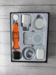 Подарунковий набір 6 в 1 Смарт годинник SmartWatch Ultra бездротові навушники повербанк блок живлення бездротовий зарядний пристрій - изображение 2