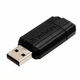 USB-накопитель Verbatim PinStripe 128GB USB 2.0 Black (49071) - изображение 1