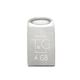 Флеш накопичувач T&G Metal TG105 USB 2.0 4GB Silver - зображення 1