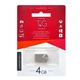Флеш накопичувач T&G Metal TG106 USB 2.0 4GB Silver - изображение 2