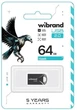 Флеш накопичувач Wibrand Hawk USB 2.0 64GB Black - изображение 2