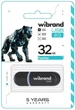 Флеш накопичувач Wibrand Panther USB 2.0 32GB Black - изображение 2