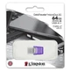 Флеш накопичувач Kingston DataTraveler microDuo 3C Type C / USB 3.2 Gen 1 64GB Purple - изображение 3