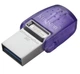 Флеш накопичувач Kingston DataTraveler microDuo 3C Type C / USB 3.2 Gen 1 128GB Purple - изображение 2