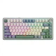 Бездротова механічна клавіатура AULA F75 Wireless Green, LEOBOG Graywood V3 Switch, 75%, RGB, UKR/ENG (2.4G/Bluetooth/USB) - зображення 1