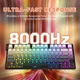 Магнитная клавиатура Attack Shark R82 HE Black Gradient, 75%, Hall Effect, Rapid Trigger, 8000 Гц опроса, RGB подсветки - изображение 2