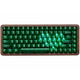 Беспроводная механическая клавиатура Womier WD75 V2 Green, корпус из натурального дерева, 75%, RGB подсветки 2.4G/Bluetooth/USB - изображение 1