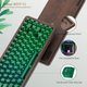 Беспроводная механическая клавиатура Womier WD75 V2 Green, корпус из натурального дерева, 75%, RGB подсветки 2.4G/Bluetooth/USB - изображение 6