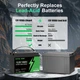 Акумулятор DatouBoss EVE CELL літій-залізо-фосфатний LiFePO4 12,8V 100Ah з BMS - изображение 2