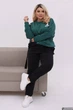 Спортивный костюм женский двойка из двунитки с кофтой и брюками G&M k-133013 56-58 Размер цвет изумруд - изображение 1