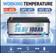 Акумулятор HRBEEnergy LiFePO4 24V 25.6V/100Ah/2560Wh - изображение 3