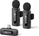 Професійний петличний мікрофон бездротовий Boya BY-V20 V2.0 Роз'єм Type-C 2 шт Black (18873-prm) - зображення 1
