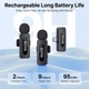 Професійний петличний мікрофон бездротовий Boya BY-V20 V2.0 Роз'єм Type-C 2 шт Black (18873-prm) - зображення 2