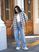Женские джинсы широкие багги TMV Baggy Barrel Голубые 42 - изображение 9