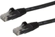 Patchcord Startech Cat 6 U/UTP (UTP) RJ-45 1 m Black (N6PATC1MBK) - obraz 1