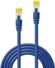 Patchcord Lindy Cat 7 S/FTP (S-STP) RJ-45 0.3 m Blue (4002888472753) - obraz 1
