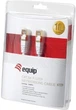 Patchcord Equip Cat.5e F/UTP (FTP) RJ-45 10 m White (4015867159002) - obraz 1