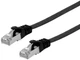 Патч-корд Equip Cat 6a U/FTP (STP) RJ-45 0.5 m Black (4015867224892) - зображення 1