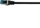 Patchcord kątowy Equip Cat 6a S/FTP (S-STP) RJ-45 0.5 m Black (4015867235218) - obraz 4