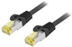 Patchcord Equip Cat 6a S/FTP (S-STP) RJ-45 2 m Black (4015867239858) - obraz 1
