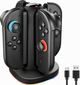 Зарядная станция MARSDOCK 4 в 1 для Nintendo Switch 2 и Joy-Con 2, магнитная быстрая зарядка, RGB-подсветка - изображение 1