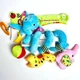 Игрушка SOZZY спираль на кроватку и коляску Слоник Жираф Синий - изображение 4