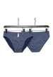 Темно-синие мужские трусы брифы с мелким рисунком Fuko UB 8196 Natural Premium Cotton Briefs L - изображение 1