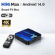 4К Смарт ТВ приставка H96Max 4K TV, Android 14, 2ГБ/16ГБ, Wi-Fi 6 (2.4G+5G), Bluetooth пульт, Голосовой поиск - изображение 1