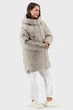 Жіночий пуховик біопух спортивний casual з капюшоном осінь-зима Snow Owl (оливковий, 3XL), 141299, 141208 - зображення 8