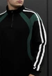 Олимпийка мужская стаф черно-зеленая оверсайз на флисе спортивная Staff ha black & green oversize fleece L (406601) - изображение 3