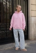 Жіноче Худі Стаф Рожеве На Флісі Спортивна Кофта Оверсайз З Принтом Staff Sweet Dreams Oversize Fleece XS (406593) - зображення 4