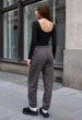Женские спортивные штаны стаф темно-серые на флисе Staff yo dark gray fleece M (406386) - изображение 2