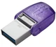 Флеш пам'ять USB Kingston DataTraveler MicroDuo 3С 128GB USB 3.2 Gen1 + Type-C Silver (DTDUO3CG3/128GB) - изображение 2