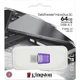 Флеш пам'ять USB Kingston DataTraveler MicroDuo 3С 64GB USB 3.2 Gen1 + Type-C Silver (DTDUO3CG3/64GB) - изображение 3