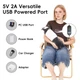 Подушка-грілка USB у вигляді коали з підігрівом, таймером і пультом керування 50 см - зображення 2