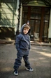 Дитячий костюм із капюшоном на флісі 2023 idiali Сірий 122 (202309122) - изображение 3